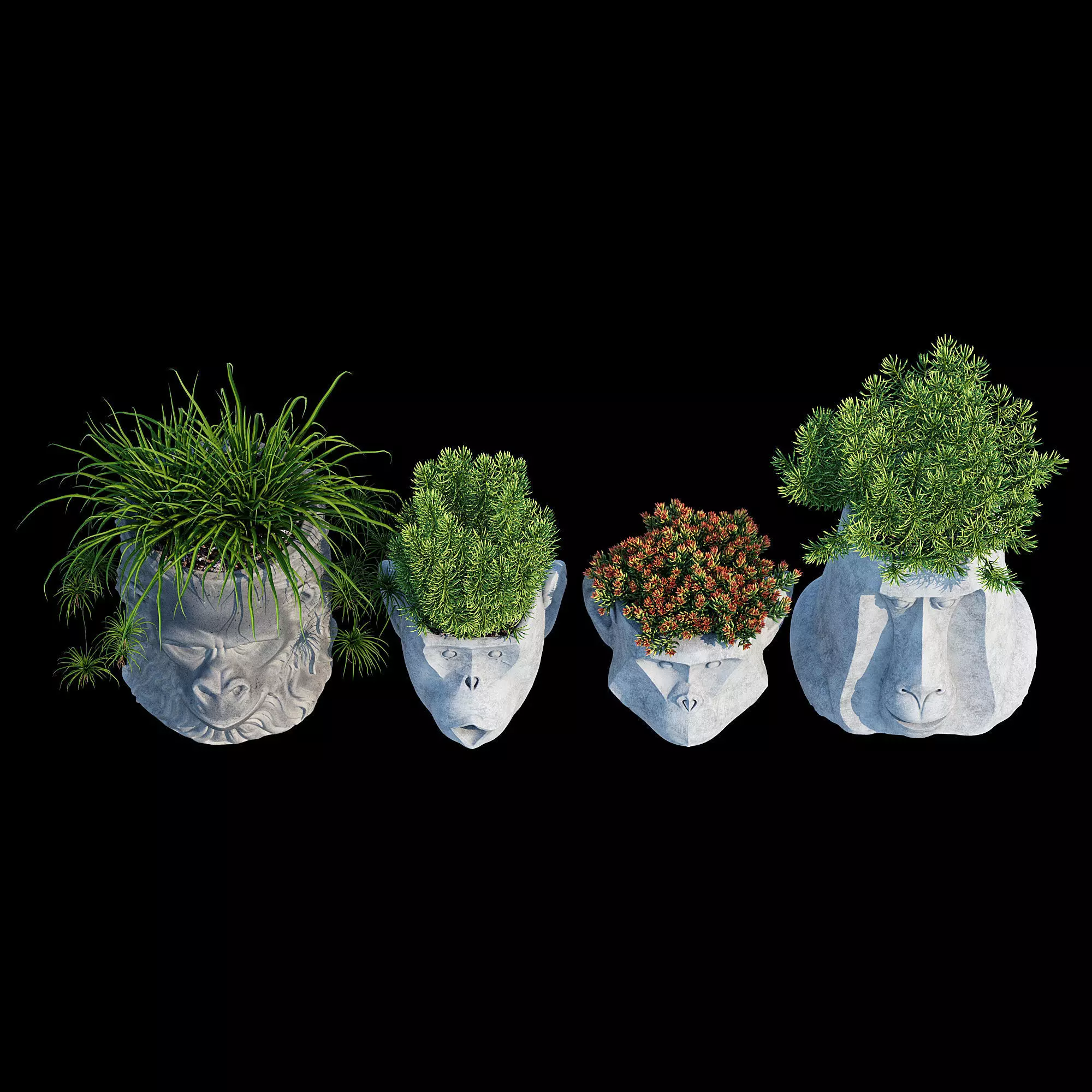 Monkey Head 3D model_11