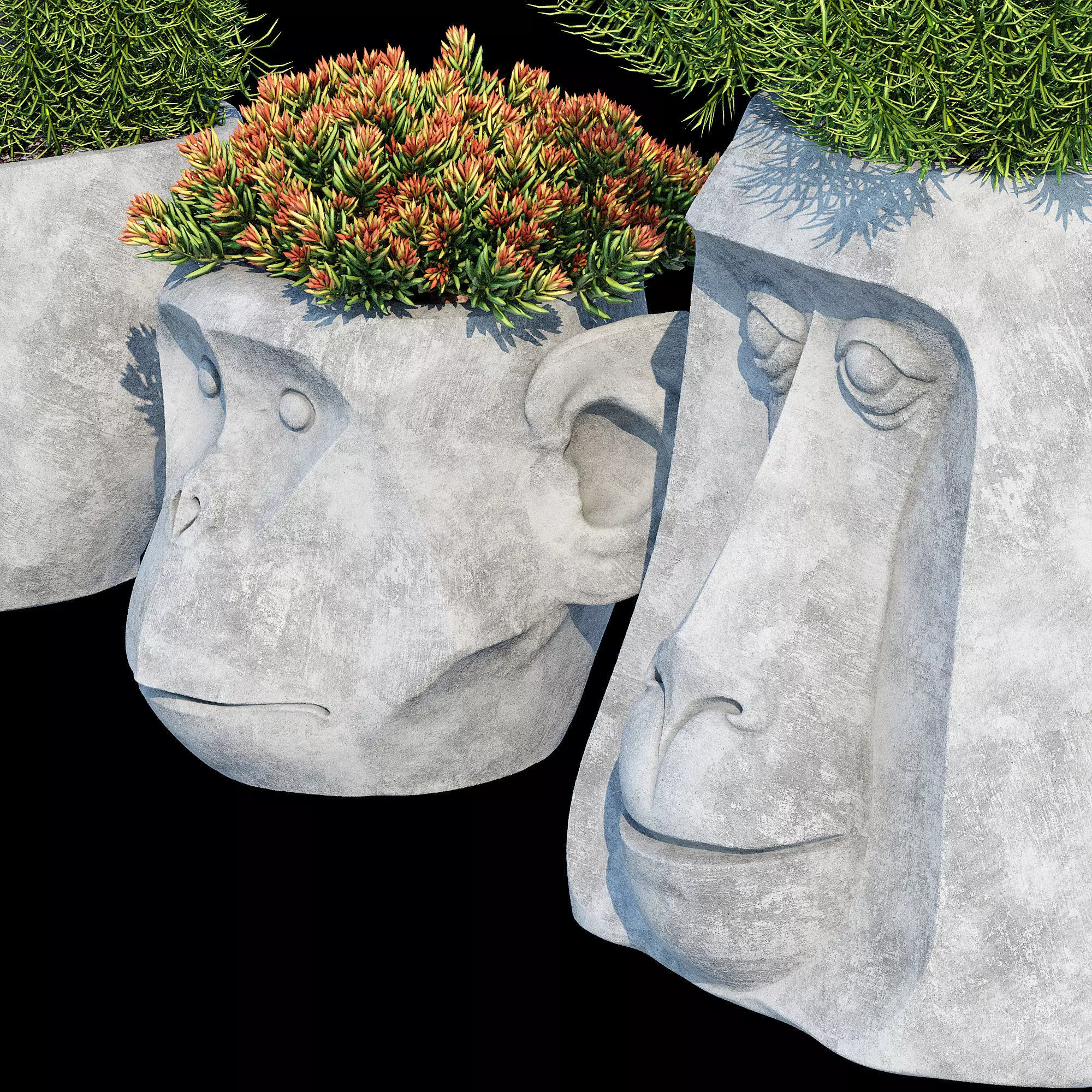 Monkey Head 3D model_13