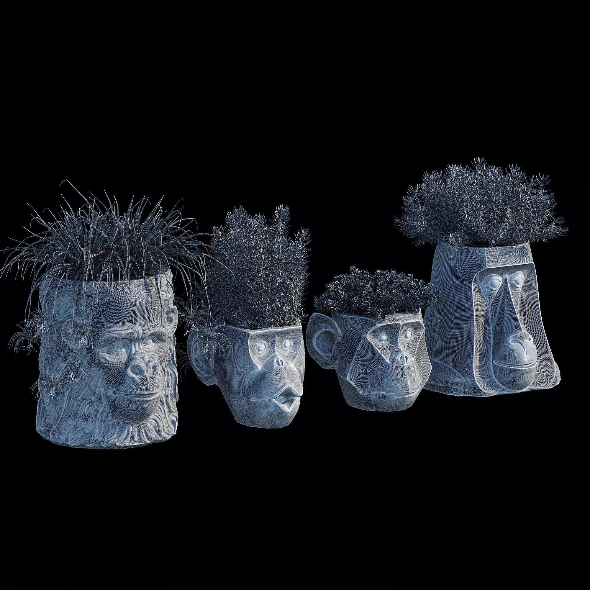 Monkey Head 3D model_14