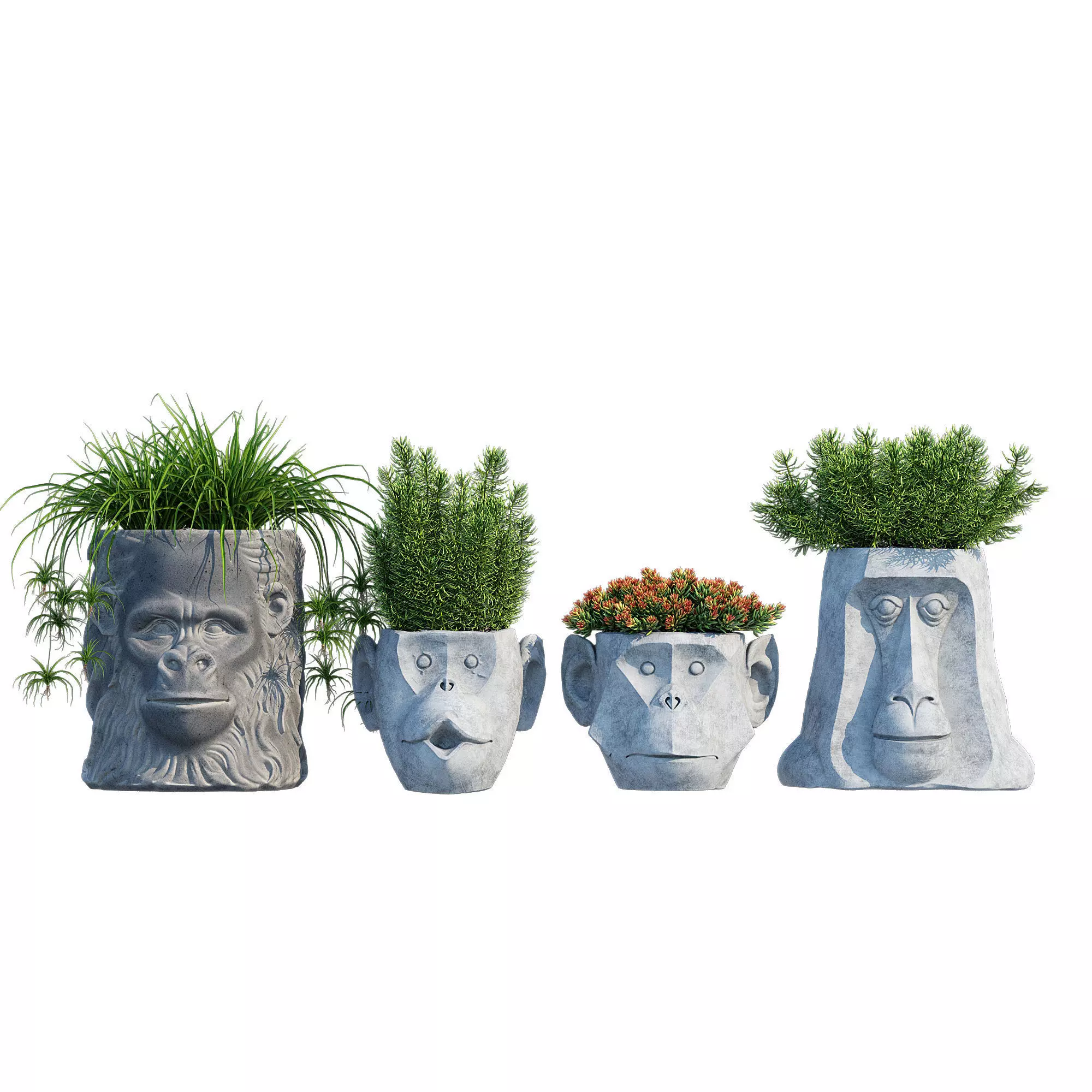 Monkey Head 3D model_1