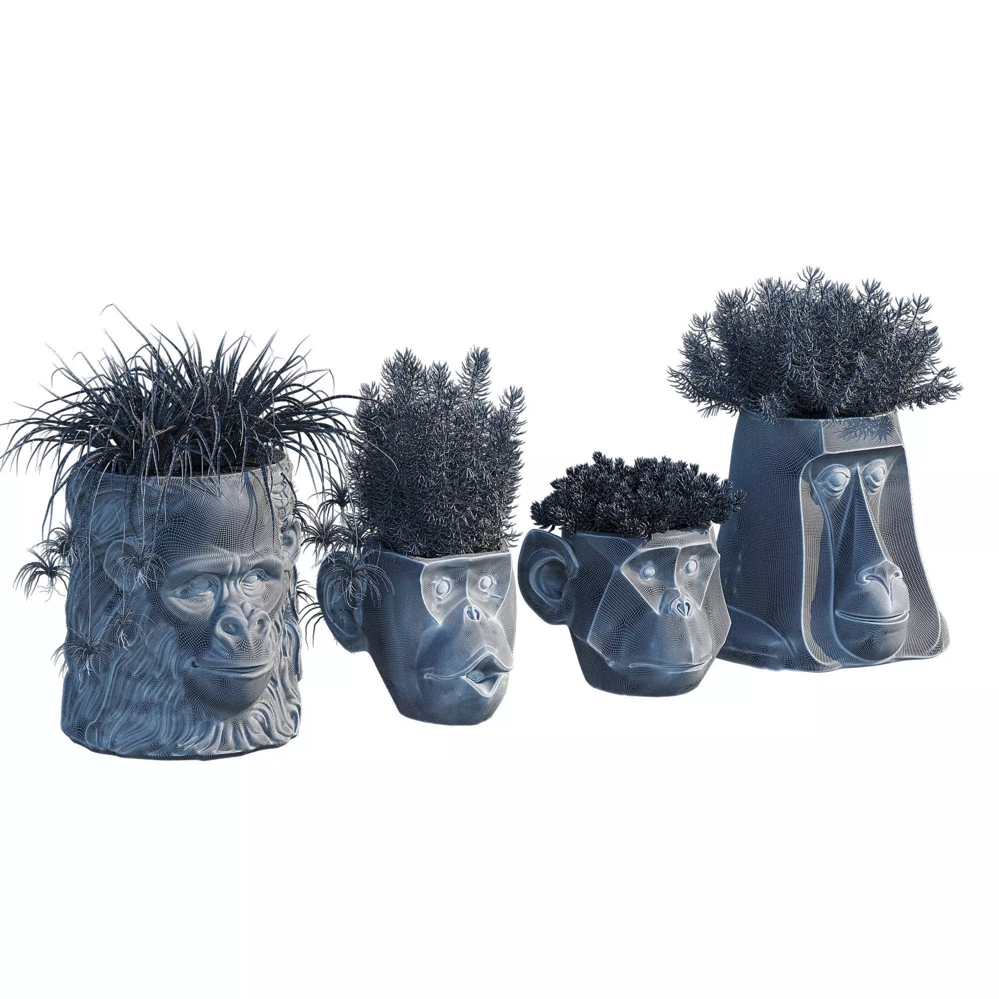 Monkey Head 3D model_6