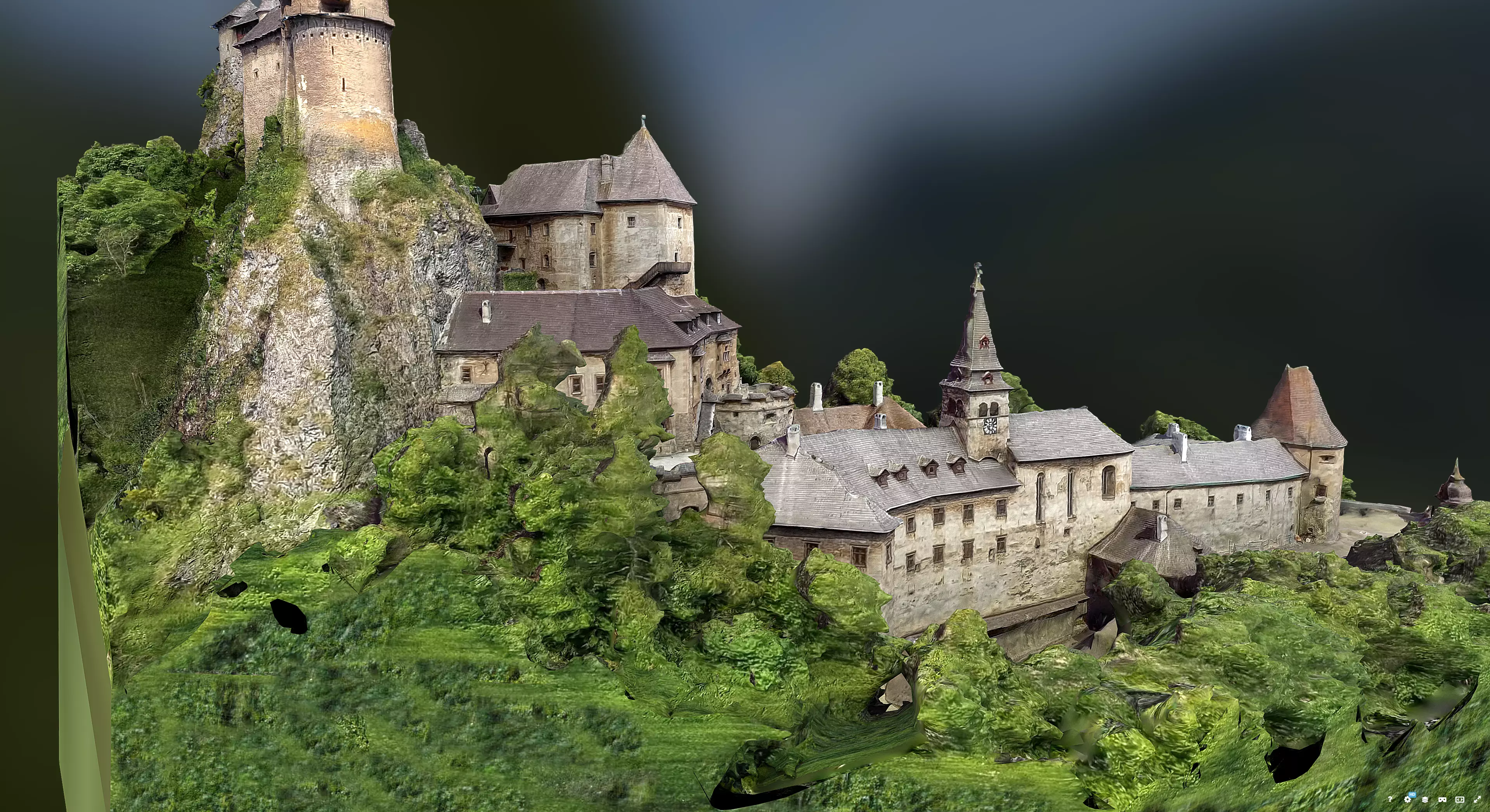 Orava Castle 3D model_1