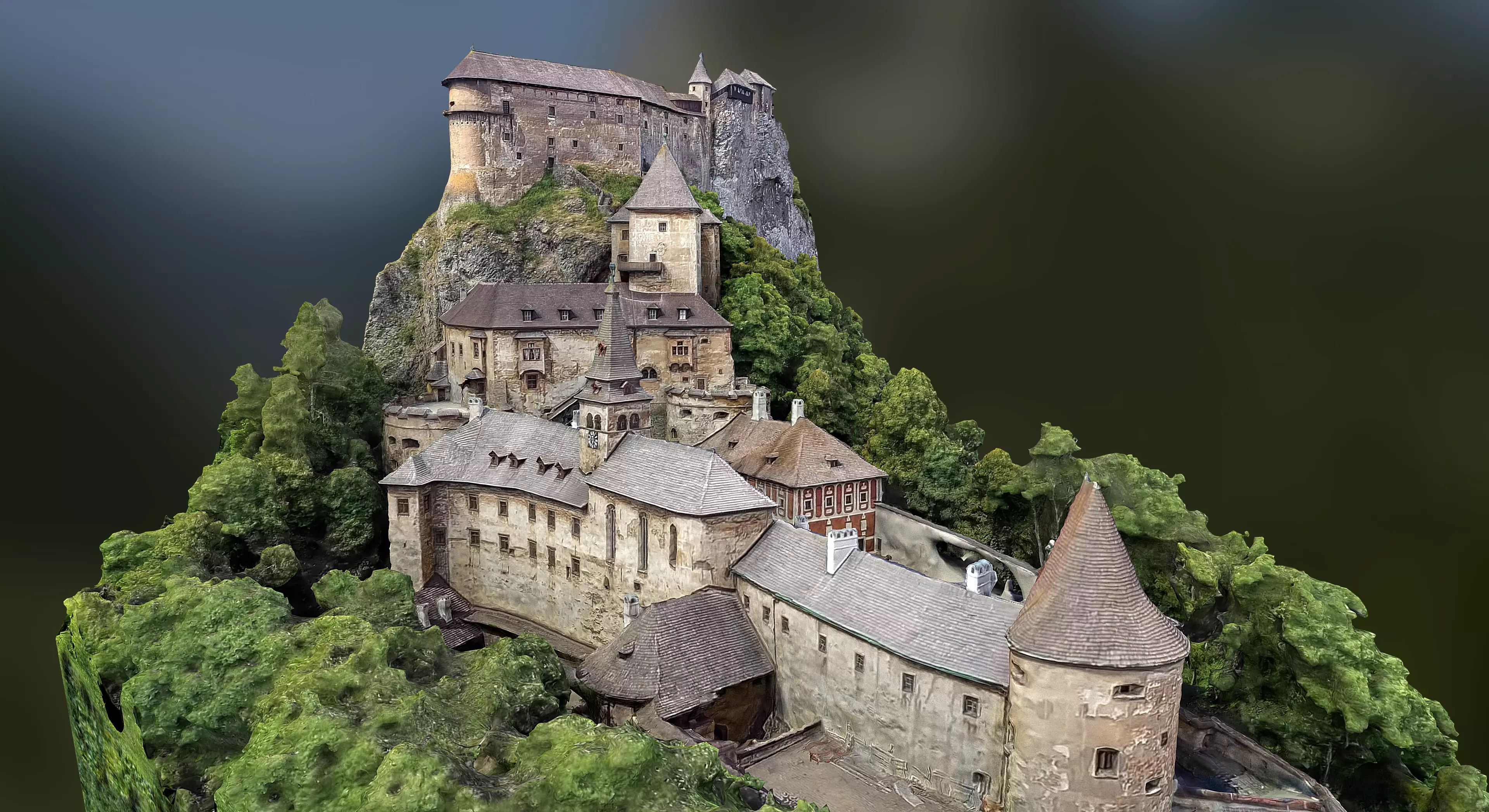 Orava Castle 3D model_0