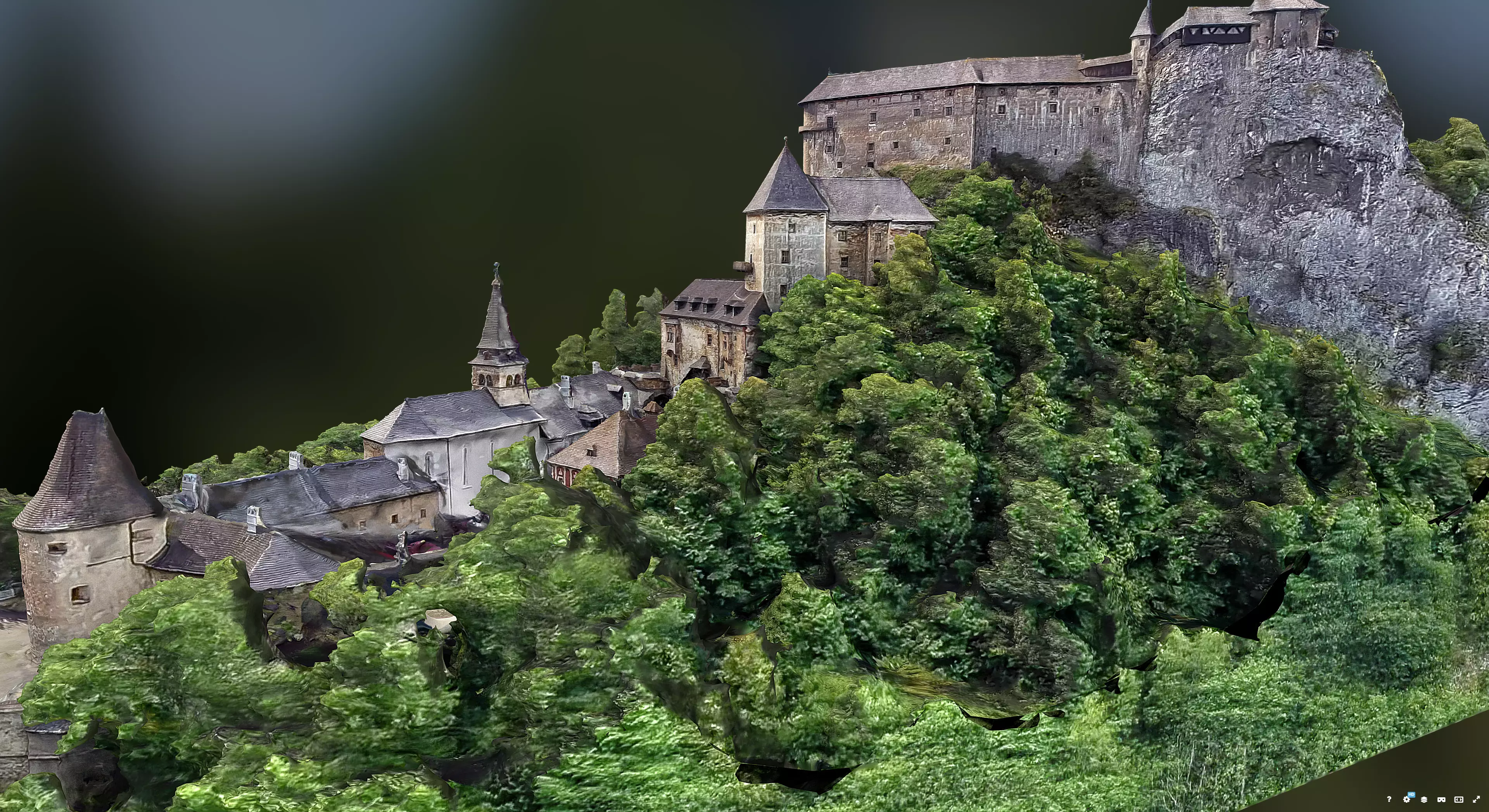 Orava Castle 3D model_2