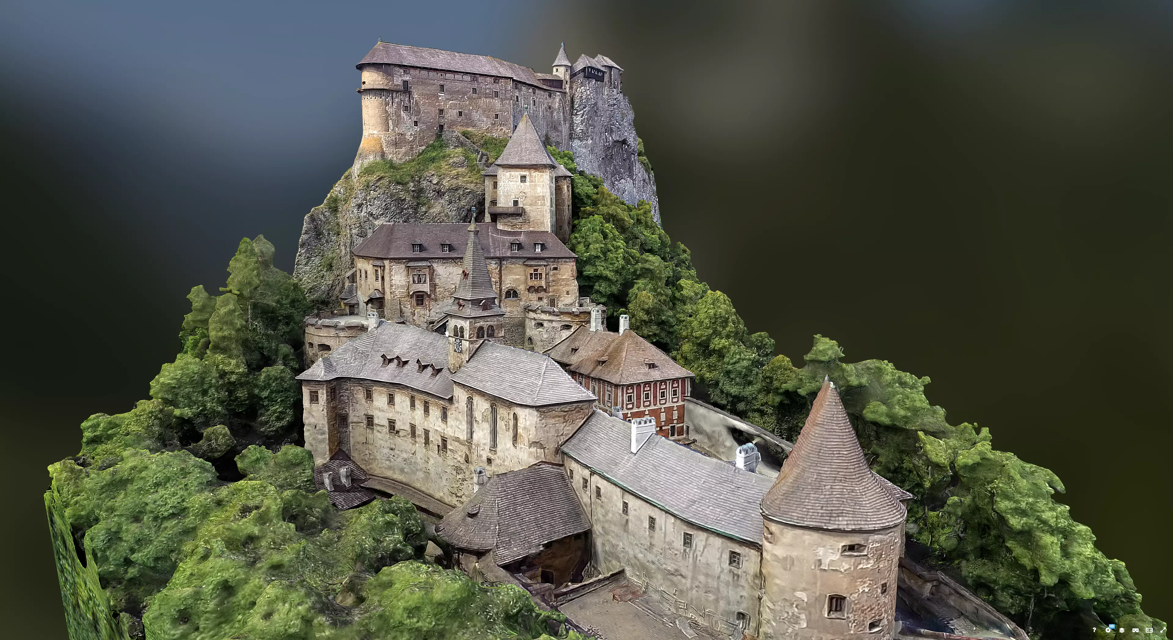 Orava Castle 3D model_3