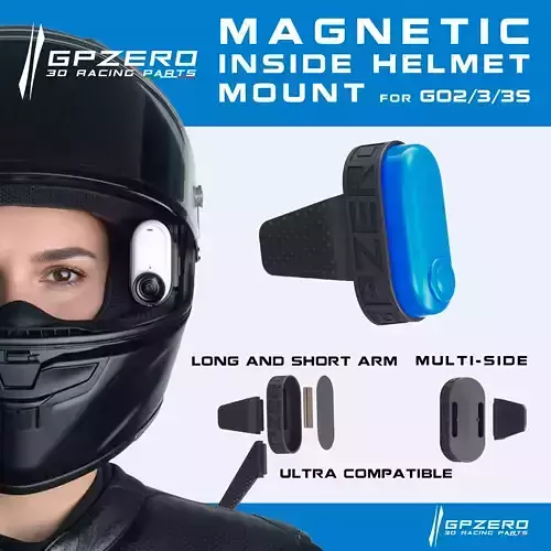 GPZERO MAGNETIC GO3 INSIDE HELMET POV MOUNT 
