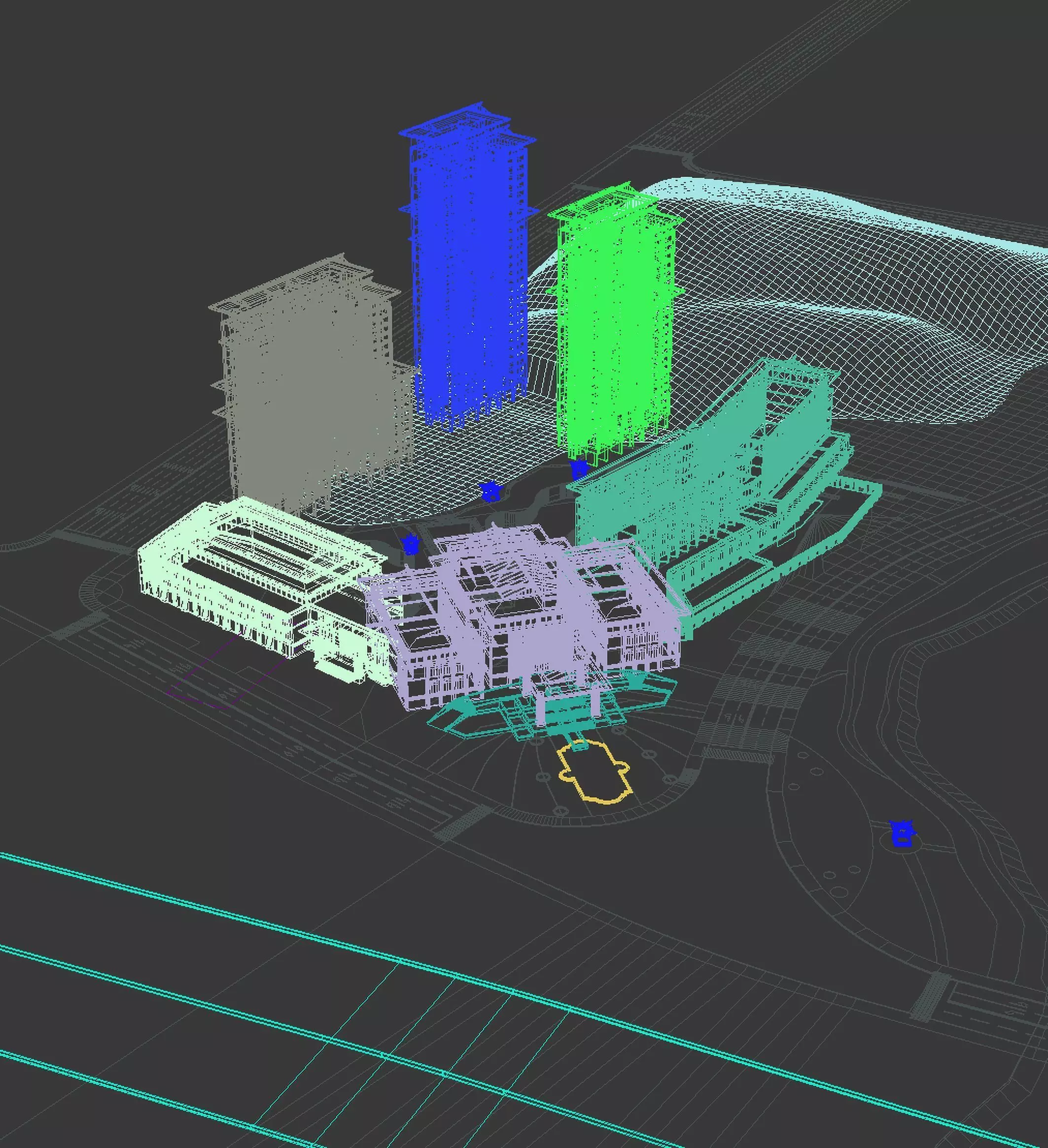 Luxury Waterfront Mixed-use Resort Complex 3D model_5