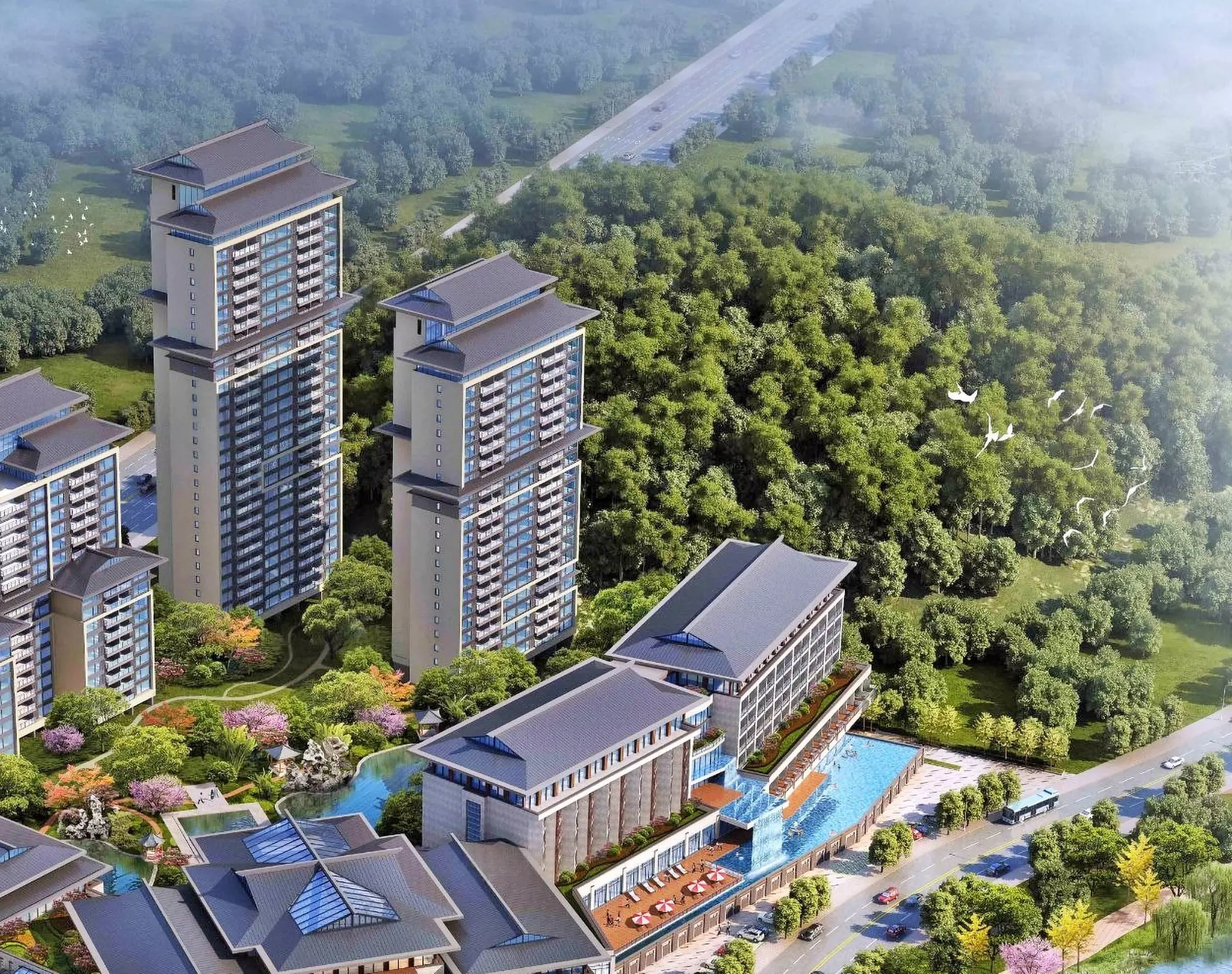 Luxury Waterfront Mixed-use Resort Complex 3D model_2