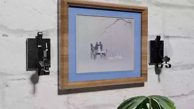 Rustic Farmhouse Wall Sconce Lamp with Edison Style Bulb