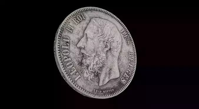 Monnaie 5 Francs Leopold II