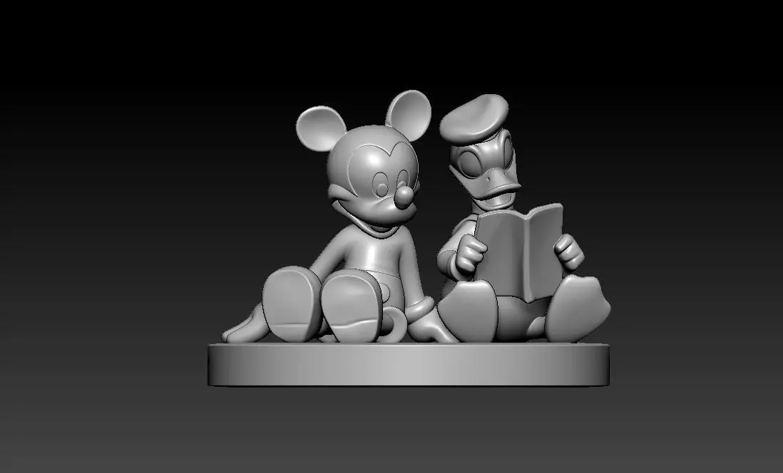 Donald And Mickey Comic Book - Disney - 3D print 3D print model_2