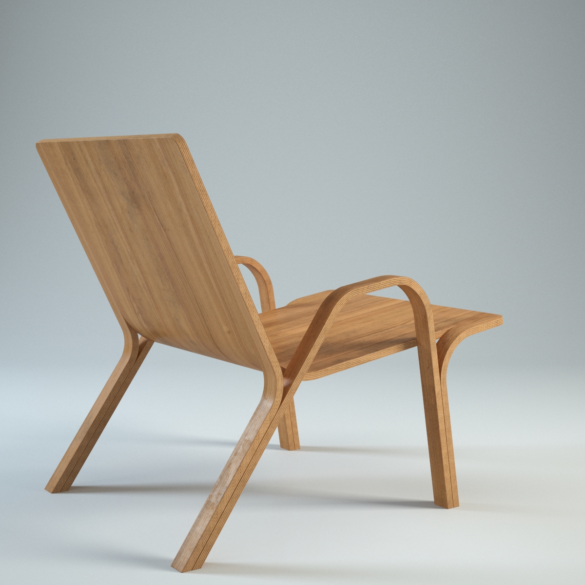 Vintage Ramified Armchair 3D model_5