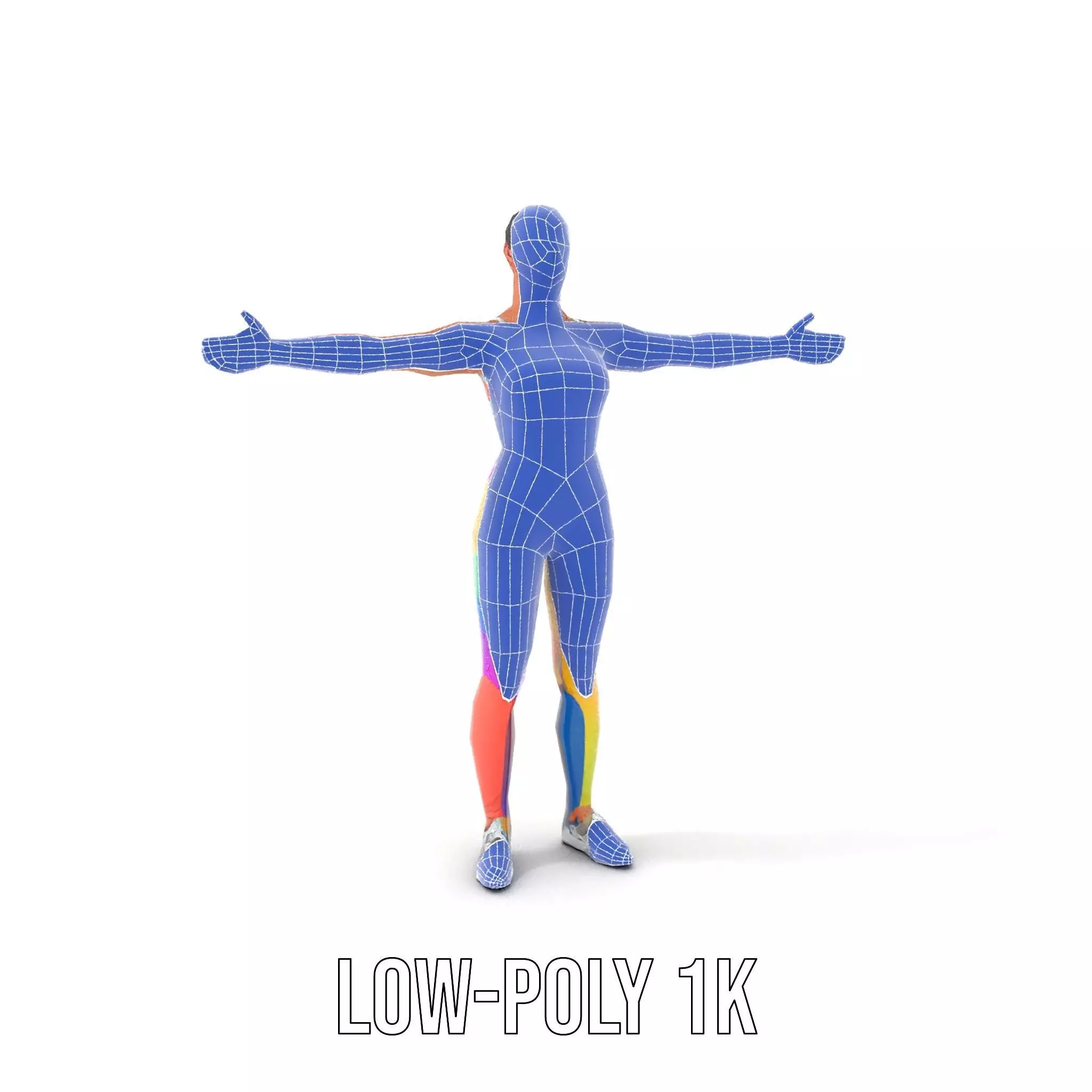 Vibrant Fitness Attire model pack Low-poly 3D model_27