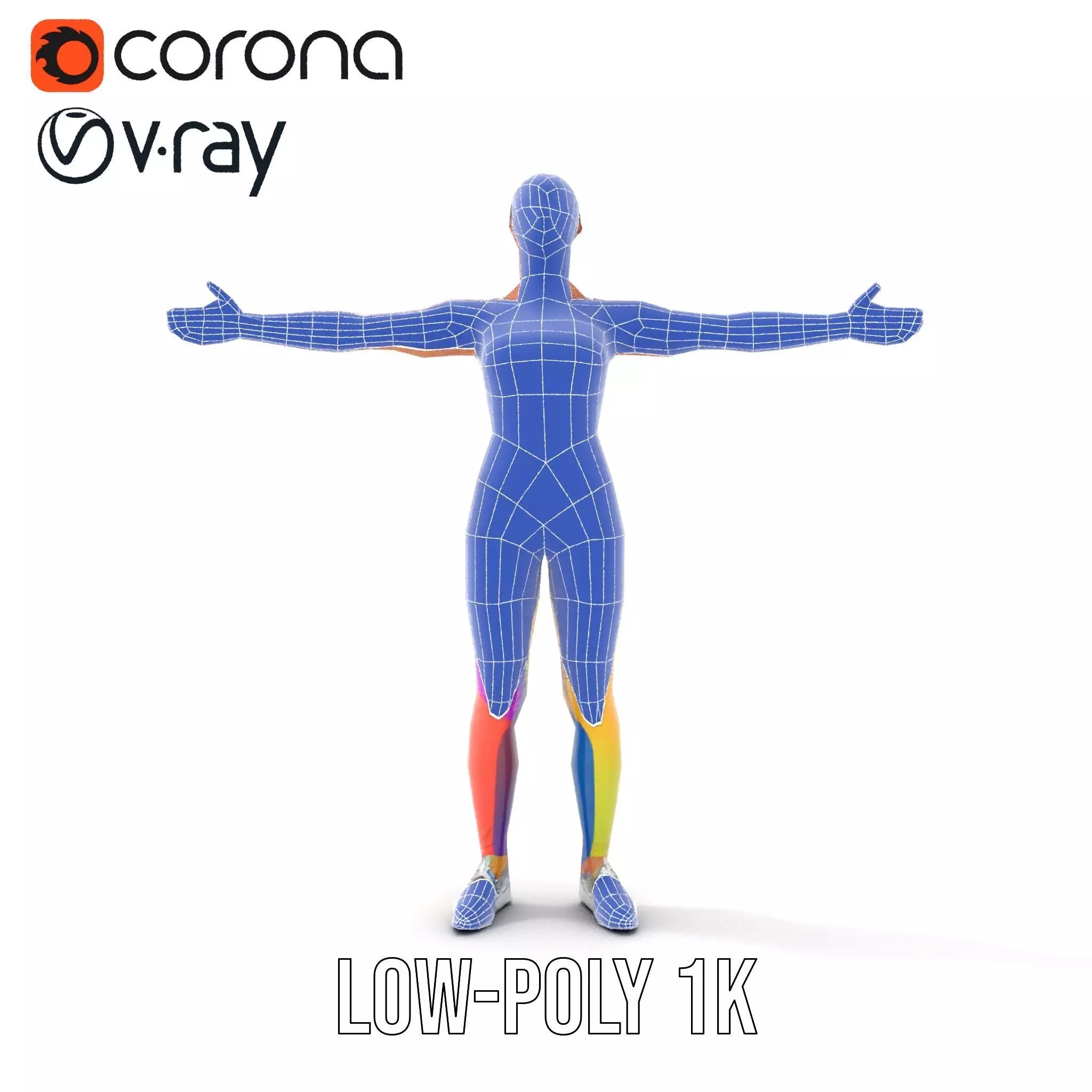 Vibrant Fitness Attire model pack Low-poly 3D model_19