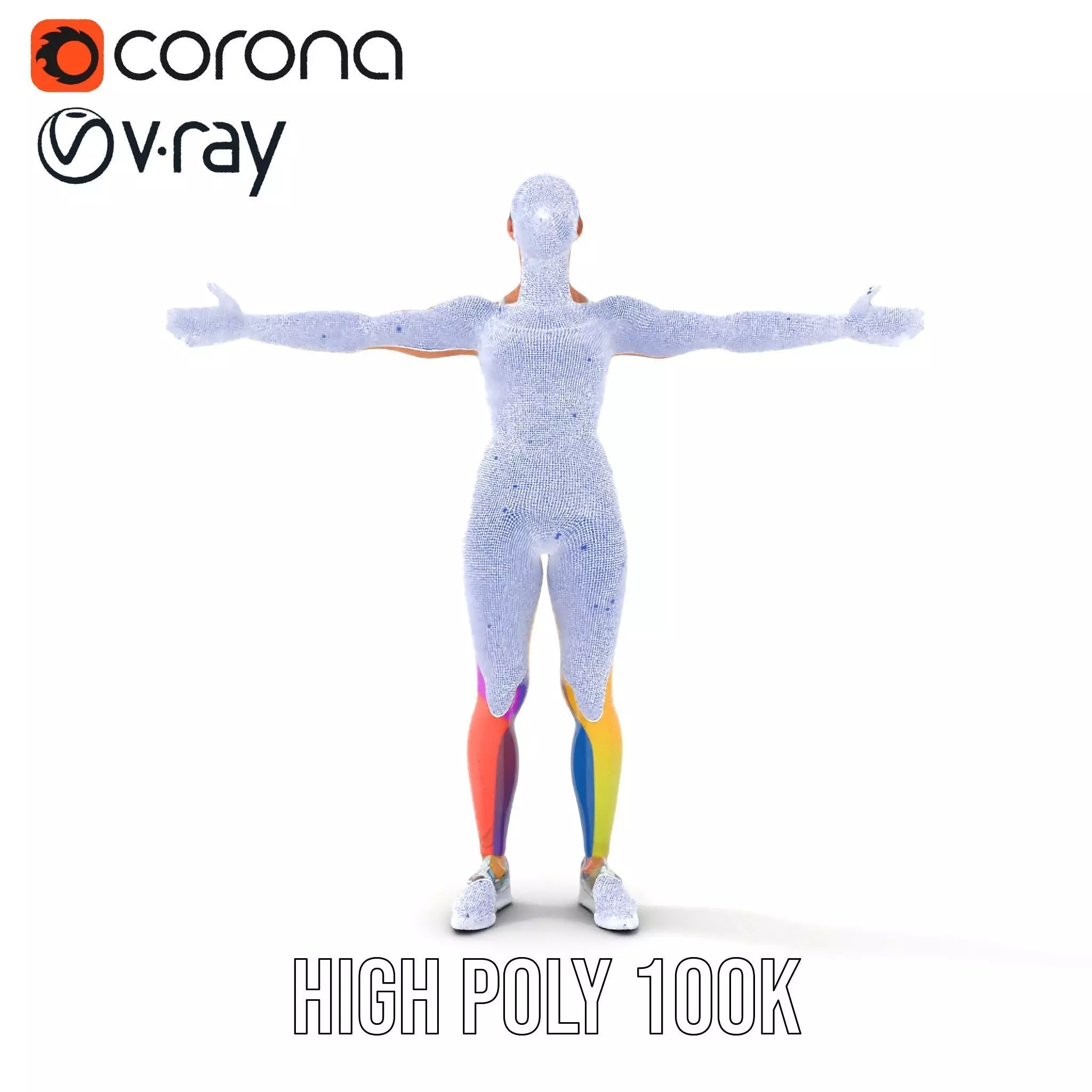 Vibrant Fitness Attire model pack Low-poly 3D model_28