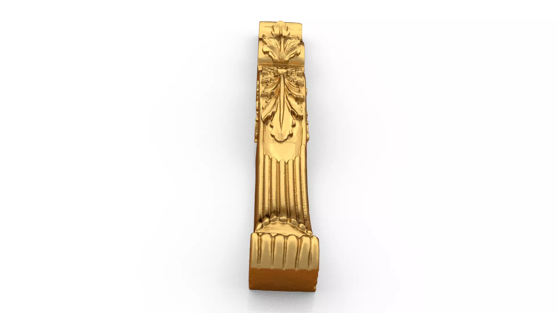 Classic decor ornament carved 77 3D model_2