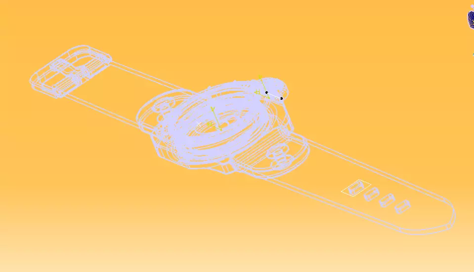 Automatic Wrist Watch ETA 2895 2 movement 3D print model_46