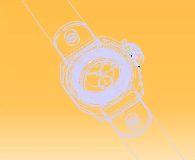 Automatic Wrist Watch ETA 2895 2 movement 3D print model_44