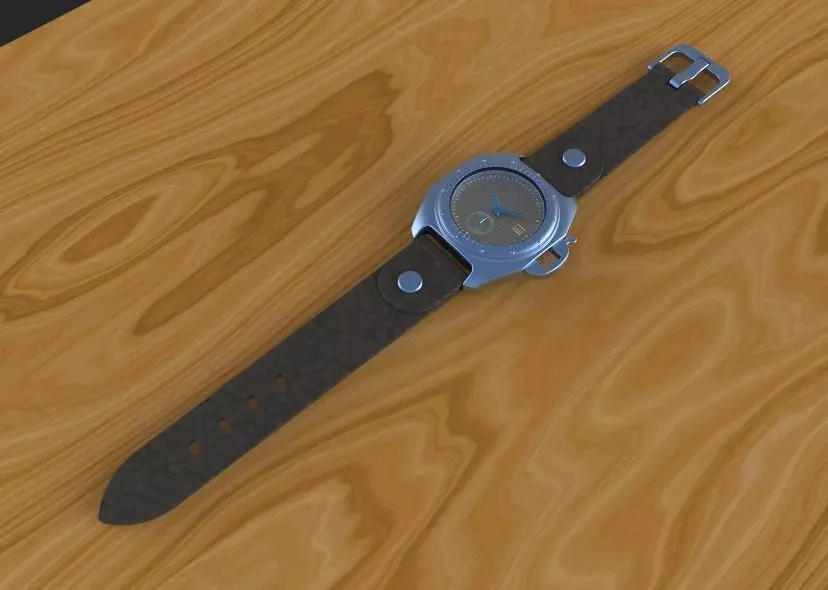 Automatic Wrist Watch ETA 2895 2 movement 3D print model_25