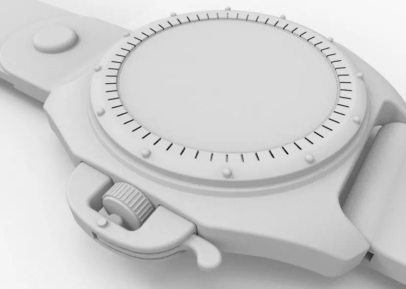 Automatic Wrist Watch ETA 2895 2 movement 3D print model_59