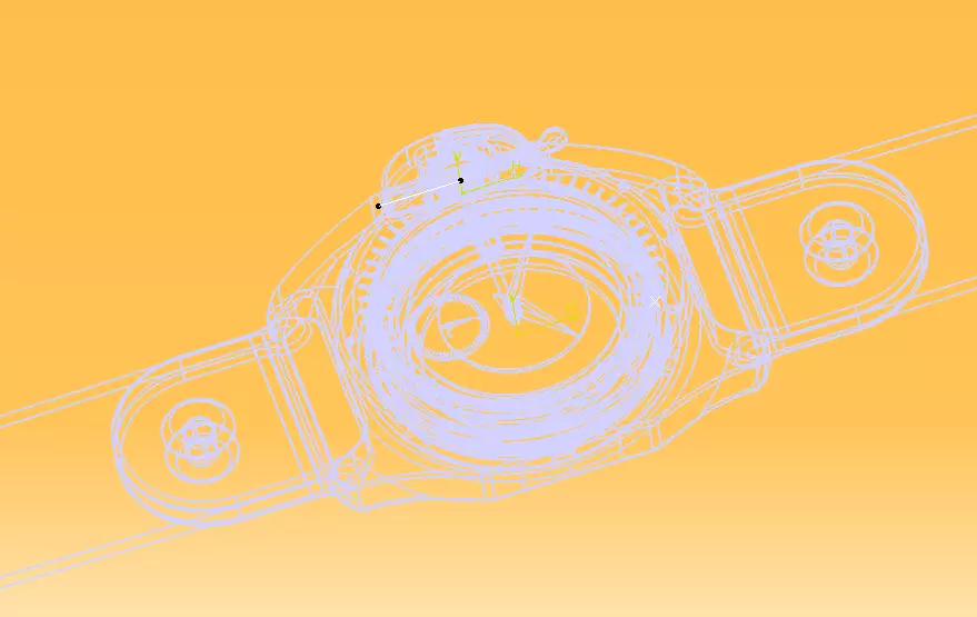 Automatic Wrist Watch ETA 2895 2 movement 3D print model_7