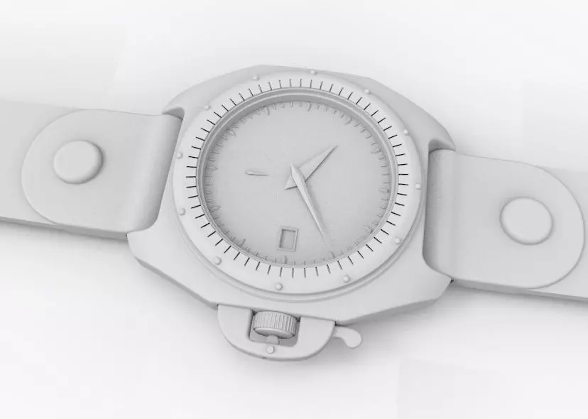 Automatic Wrist Watch ETA 2895 2 movement 3D print model_62