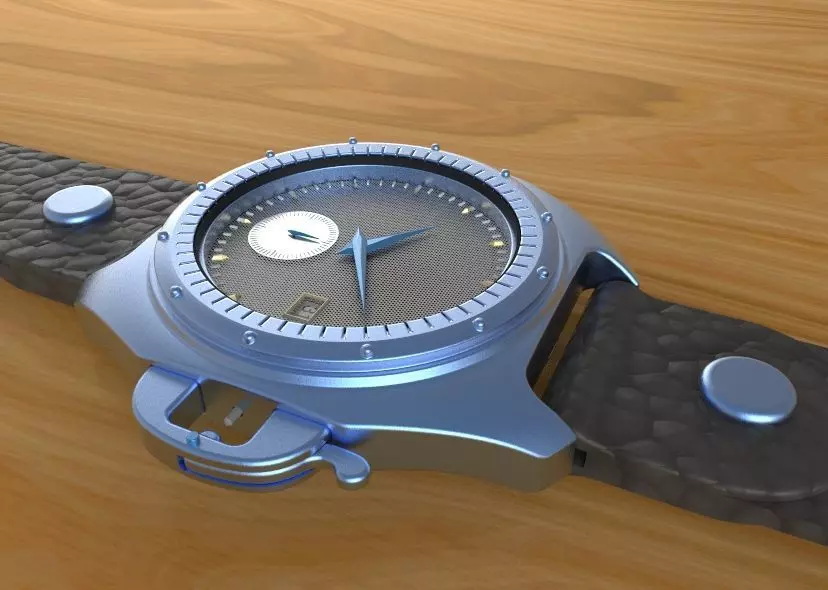 Automatic Wrist Watch ETA 2895 2 movement 3D print model_23