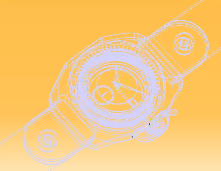 Automatic Wrist Watch ETA 2895 2 movement 3D print model_55