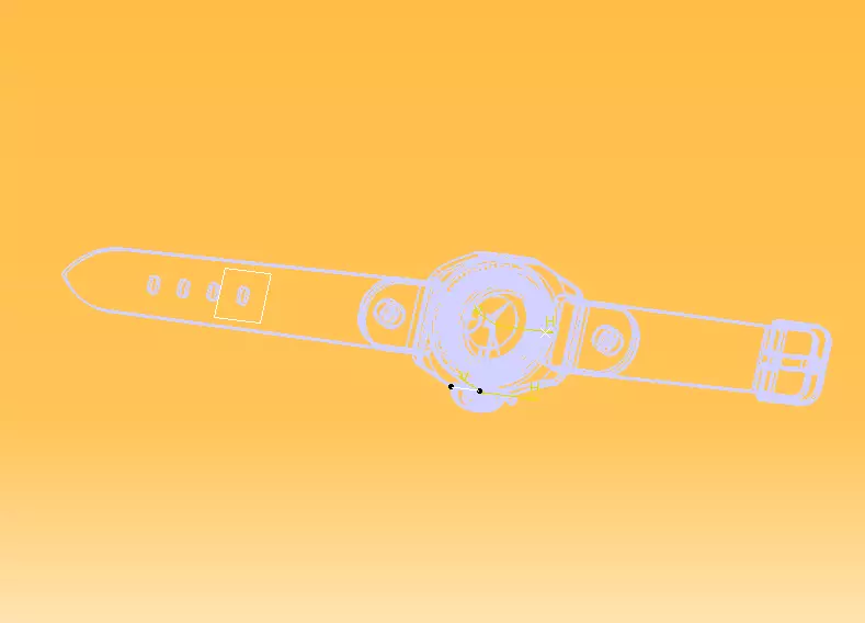 Automatic Wrist Watch ETA 2895 2 movement 3D print model_33