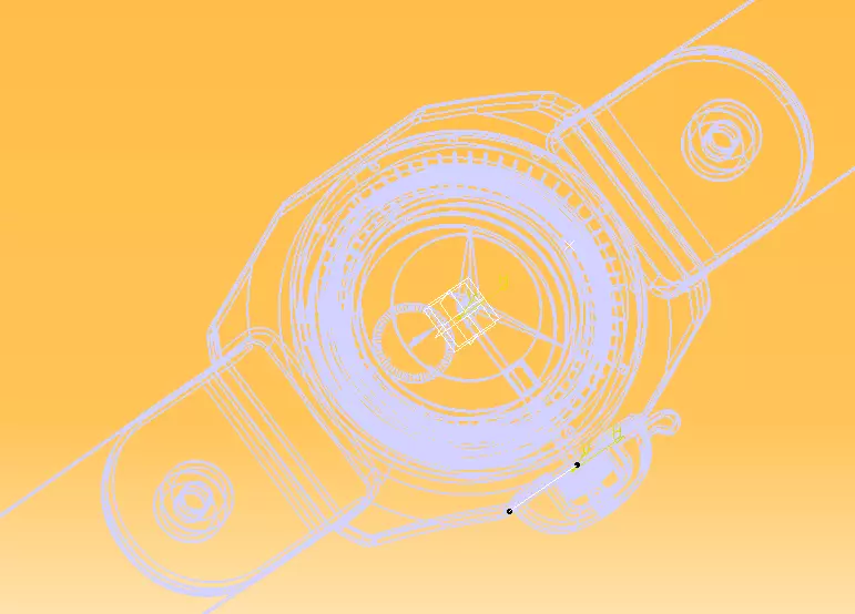 Automatic Wrist Watch ETA 2895 2 movement 3D print model_32