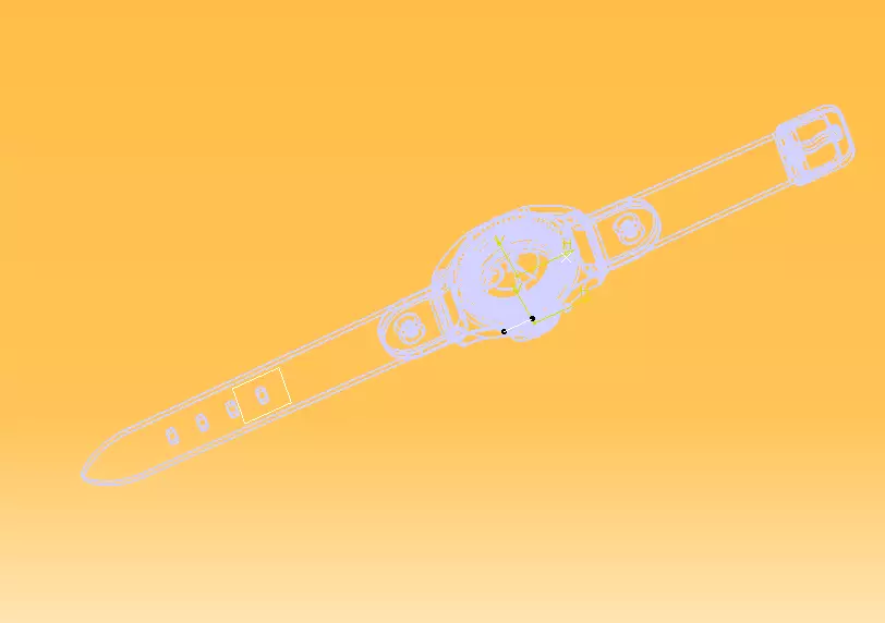 Automatic Wrist Watch ETA 2895 2 movement 3D print model_30