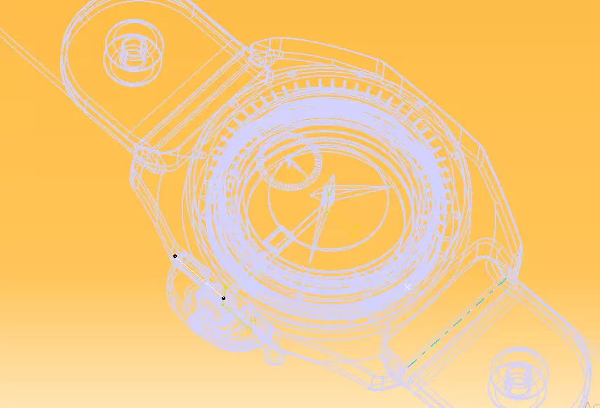 Automatic Wrist Watch ETA 2895 2 movement 3D print model_52