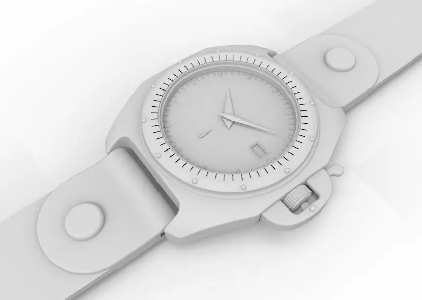 Automatic Wrist Watch ETA 2895 2 movement 3D print model_64