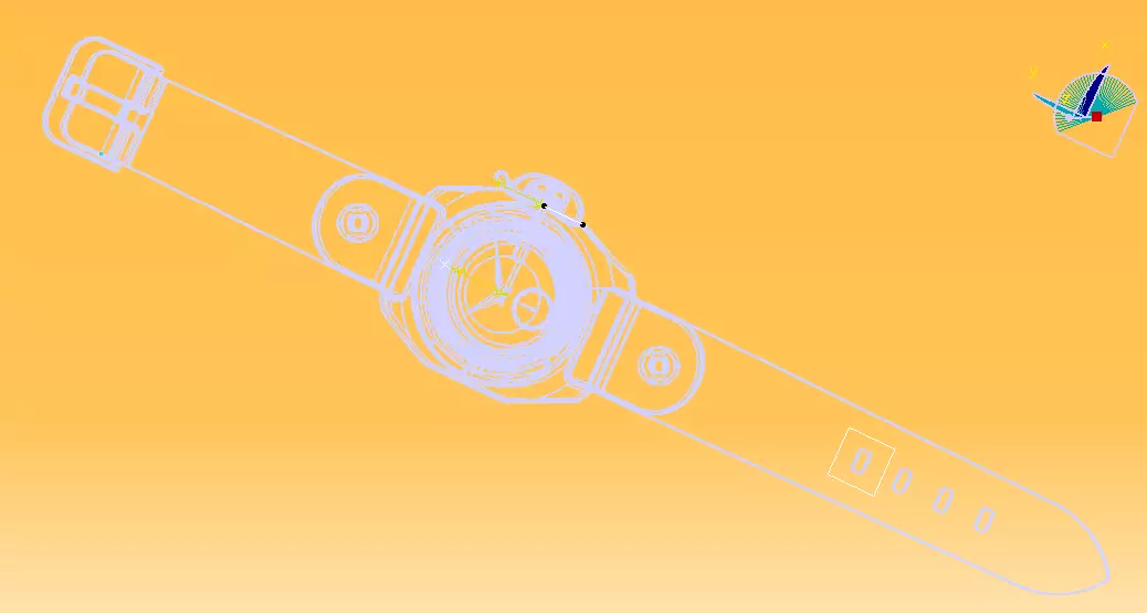 Automatic Wrist Watch ETA 2895 2 movement 3D print model_50