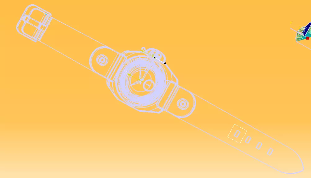 Automatic Wrist Watch ETA 2895 2 movement 3D print model_48