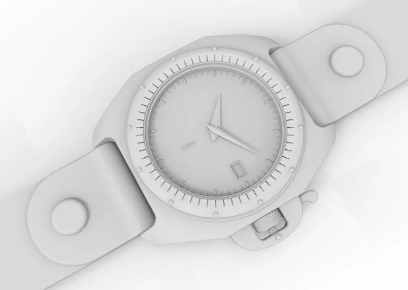 Automatic Wrist Watch ETA 2895 2 movement 3D print model_65