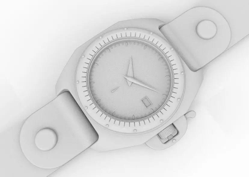 Automatic Wrist Watch ETA 2895 2 movement 3D print model_63