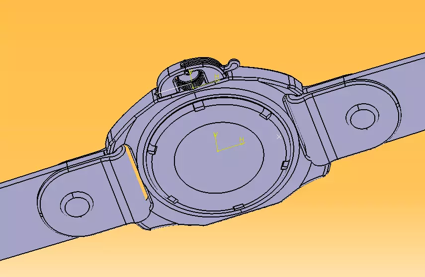 Automatic Wrist Watch ETA 2895 2 movement 3D print model_58