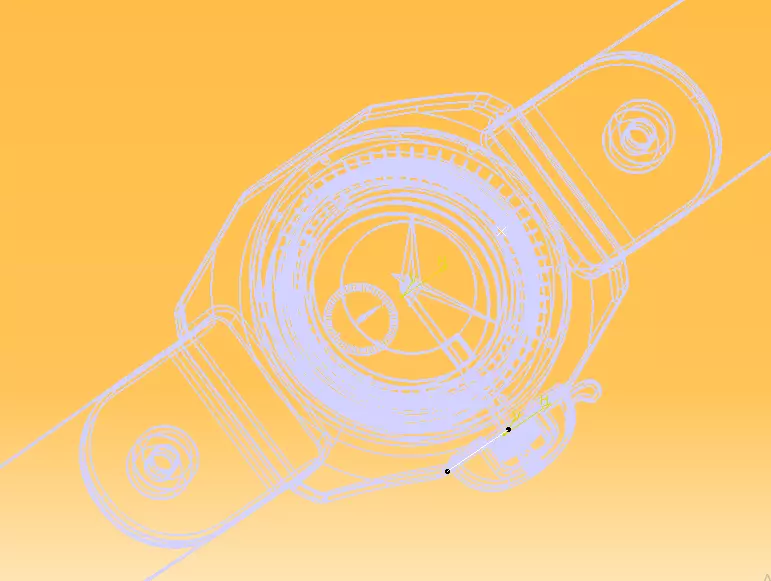 Automatic Wrist Watch ETA 2895 2 movement 3D print model_53