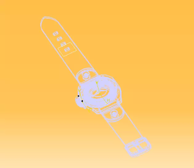 Automatic Wrist Watch ETA 2895 2 movement 3D print model_35