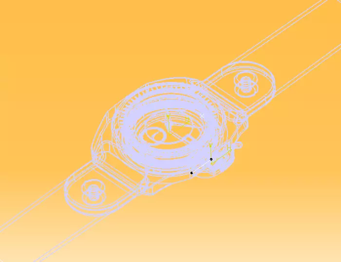 Automatic Wrist Watch ETA 2895 2 movement 3D print model_39