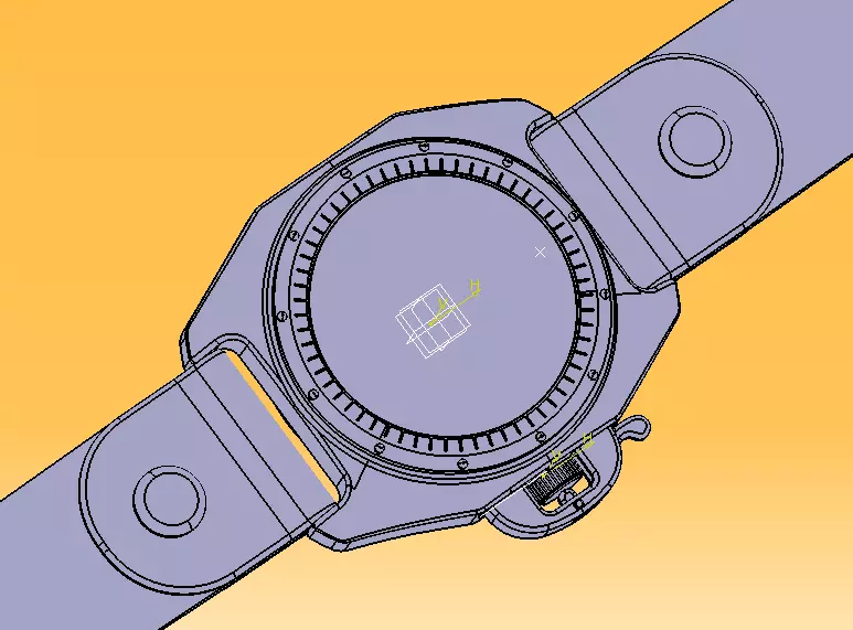 Automatic Wrist Watch ETA 2895 2 movement 3D print model_6