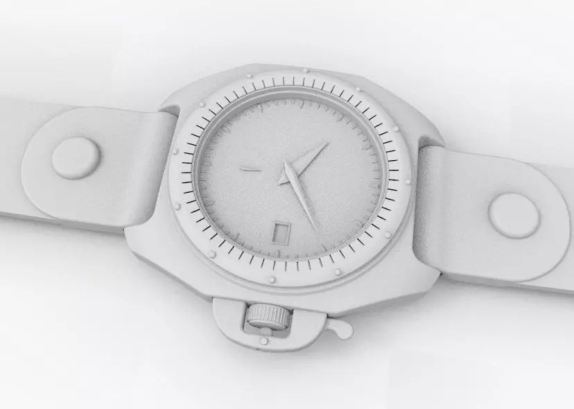 Automatic Wrist Watch ETA 2895 2 movement 3D print model_61