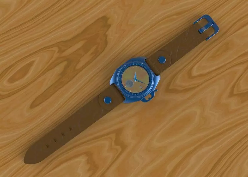 Automatic Wrist Watch ETA 2895 2 movement 3D print model_22