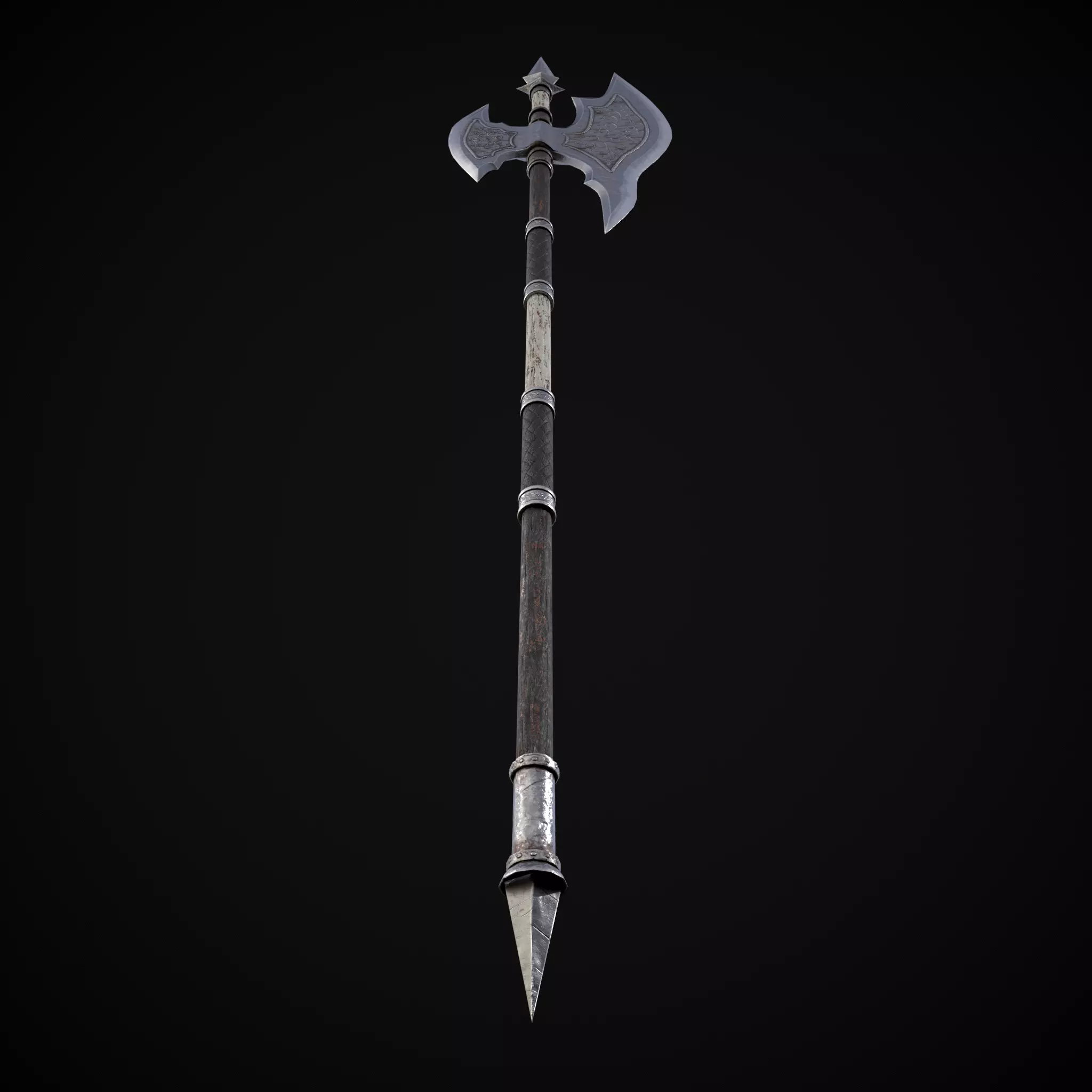 WB Halberd Low-poly 3D model_19