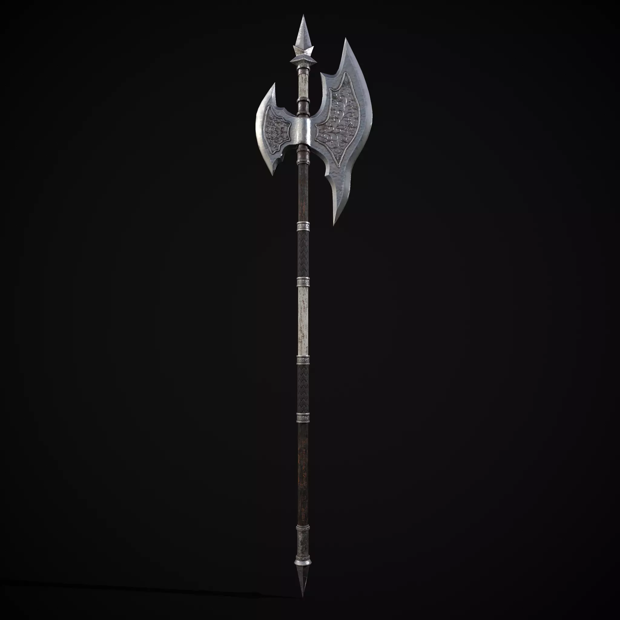WB Halberd Low-poly 3D model_20