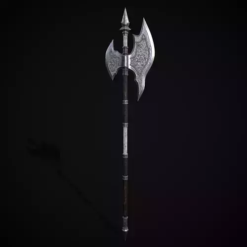 WB Halberd Low-poly 3D model WB Halberd Low-poly 3D model
