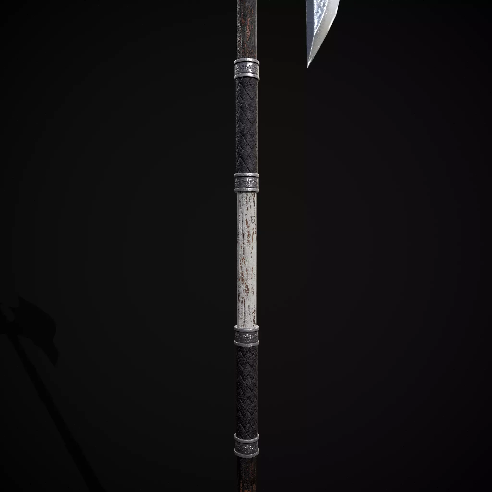 WB Halberd Low-poly 3D model_5