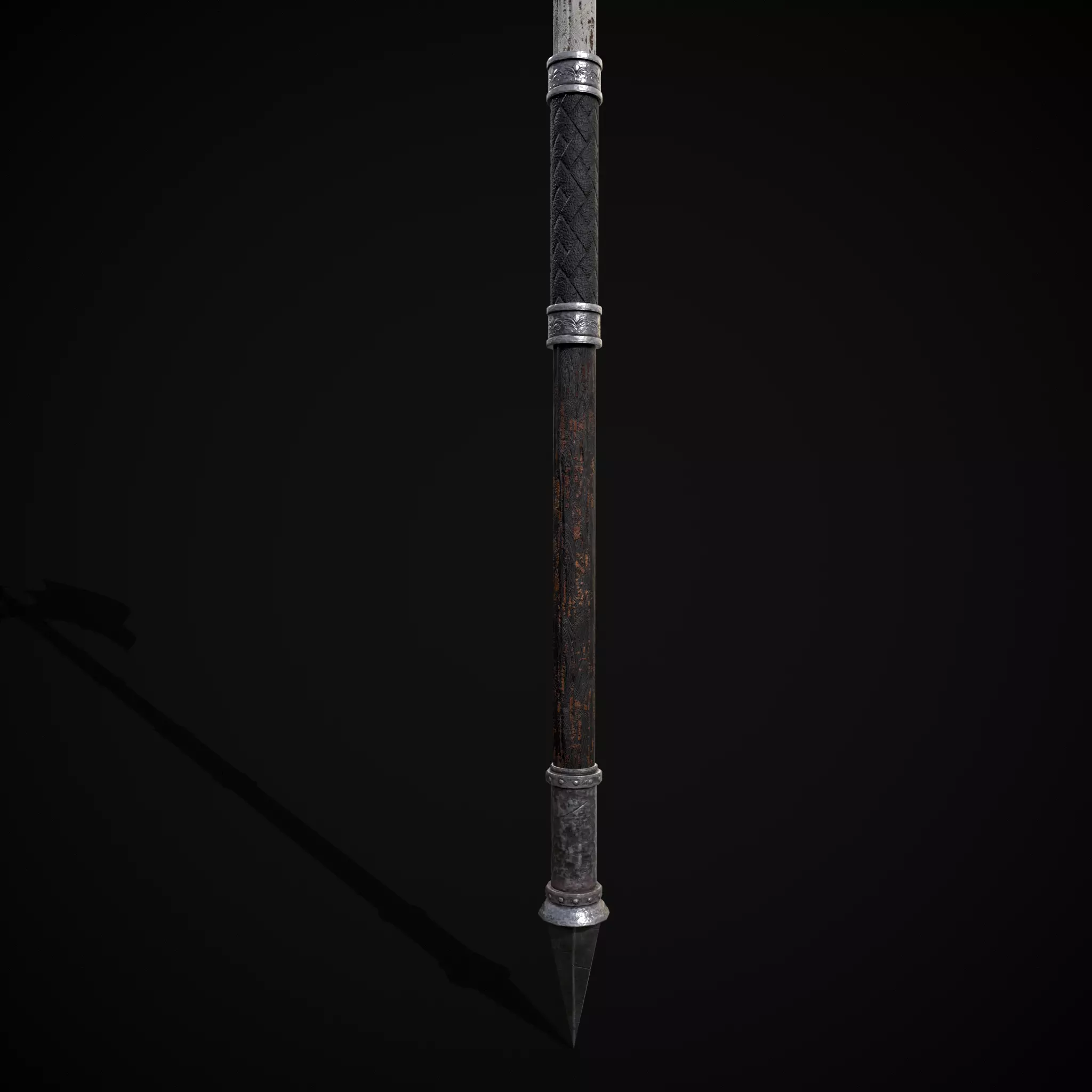 WB Halberd Low-poly 3D model_7