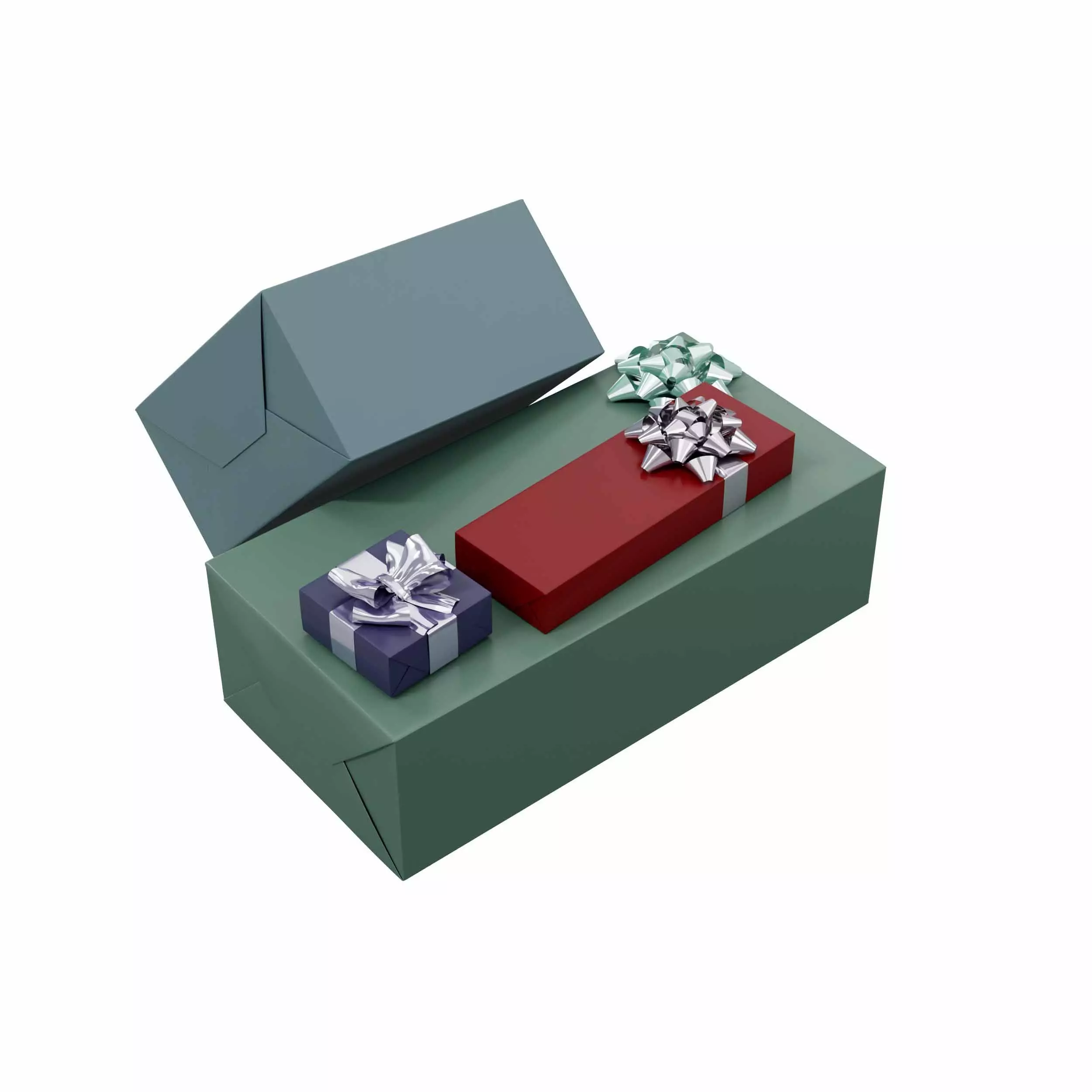 Gift box 10 3D model_1
